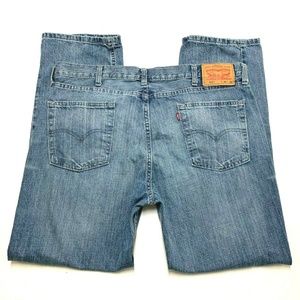 LEVIS 514 Straight Fit Distressed Jeans